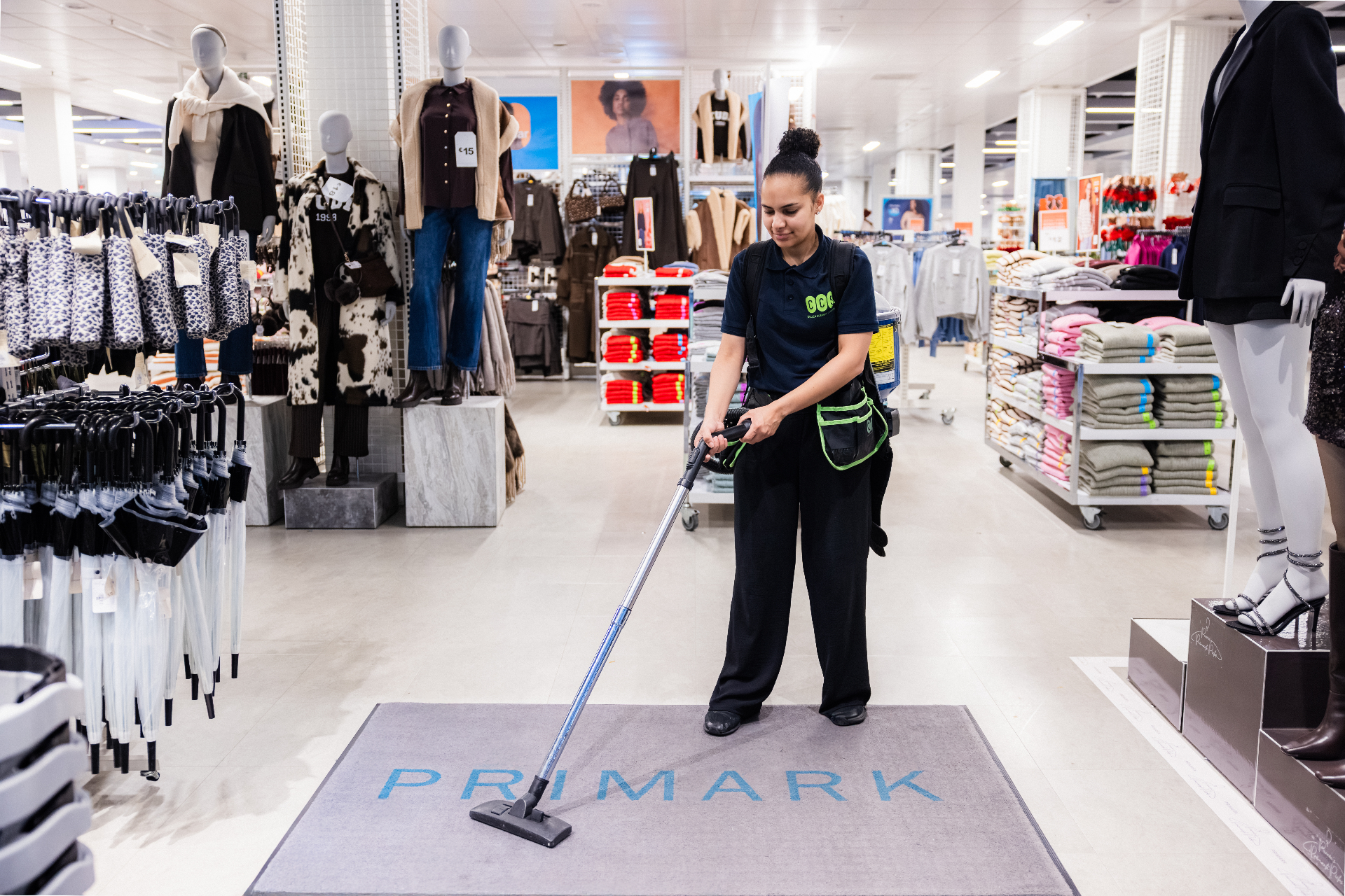 CORE³ team member maintaining a Primark store